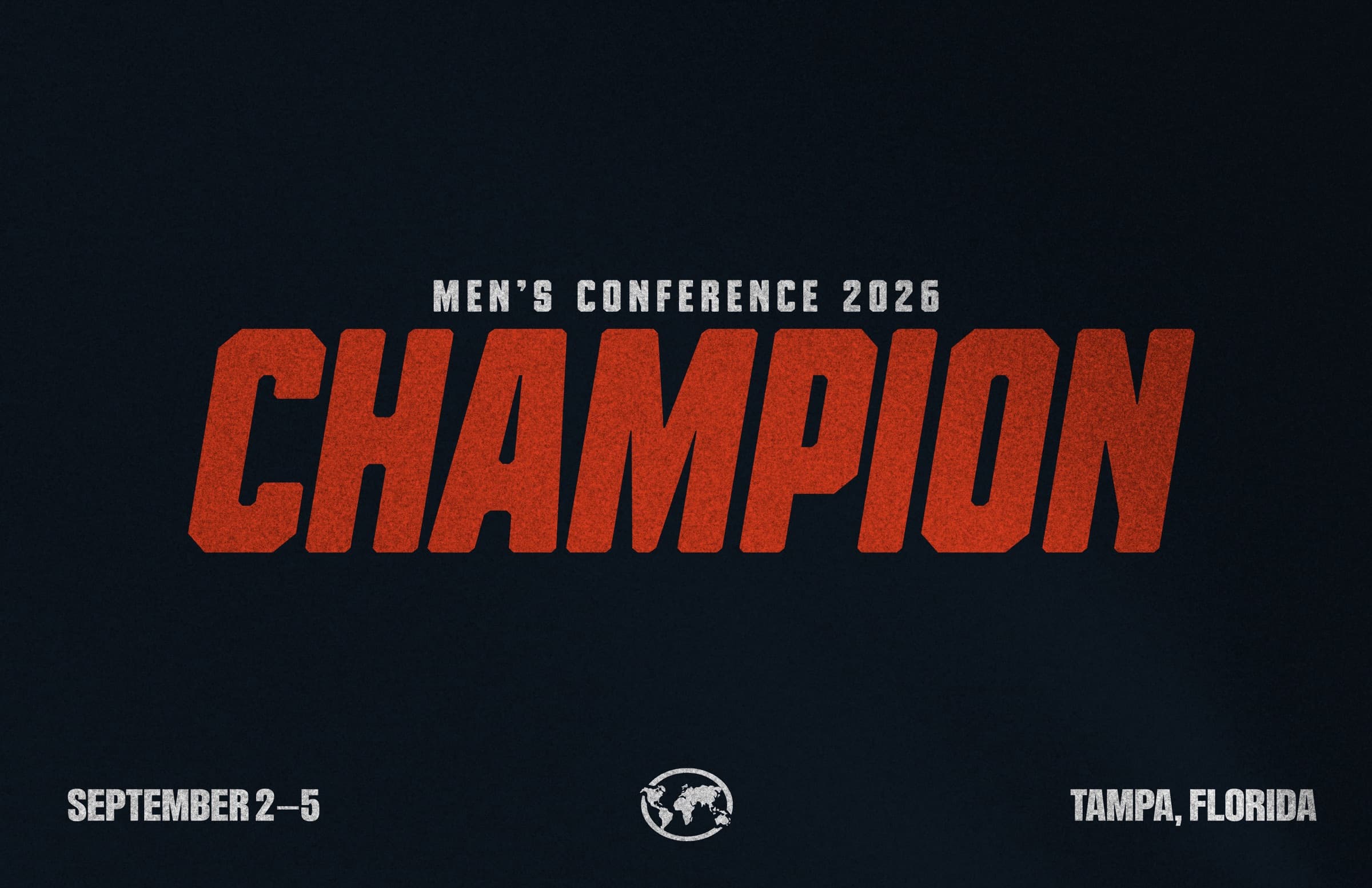 CHAMPION, Men's Conference 2026 key art